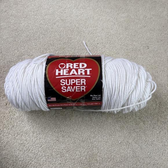 Red Heart Other - RED HEART Super Saver Yarn, Soft White